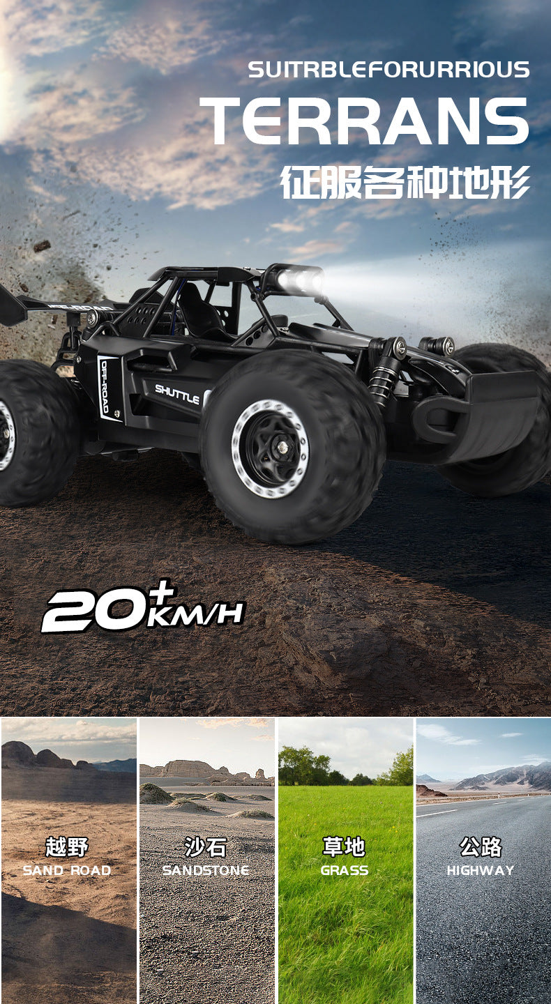 RC Car 1:16 2WD with LED Light 2.4G 20KM/H High Speed Off-Road Climbing Remote Control  Car