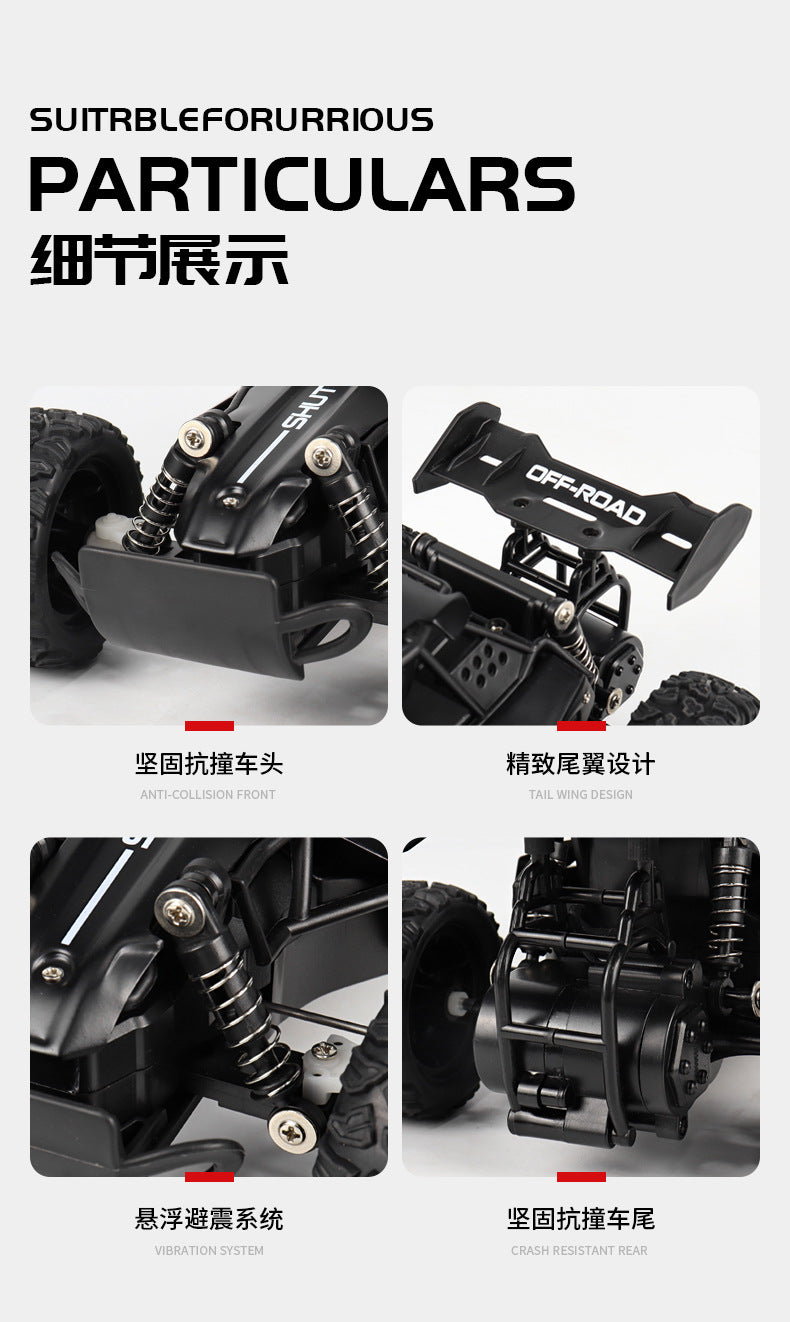 RC Car 1:16 2WD with LED Light 2.4G 20KM/H High Speed Off-Road Climbing Remote Control  Car