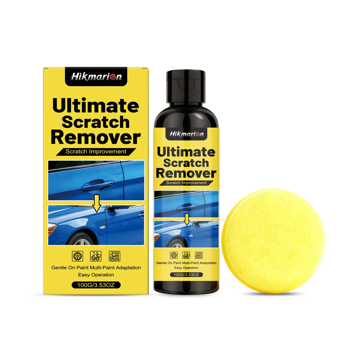 Car Scratch Removal Kit Repairs Scuffs Reduces Scratch Visibility Paint Renovation Protective Coat Daily Car Beauty Care Cleaner