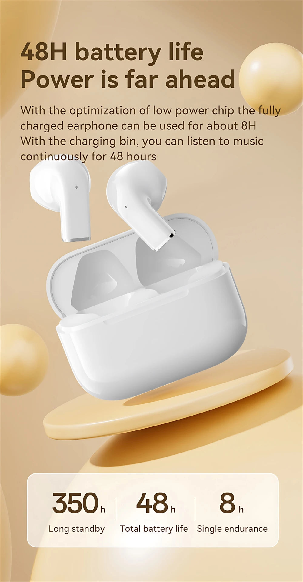 Wireless Headset Smart Comfortable Ear Buds