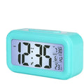 Alarm Clock Desktop Digital Clock LCD Large Screen Temperature Calendar Nightlight Wake-up Student Snooze Clock 12/24H Bedrooms