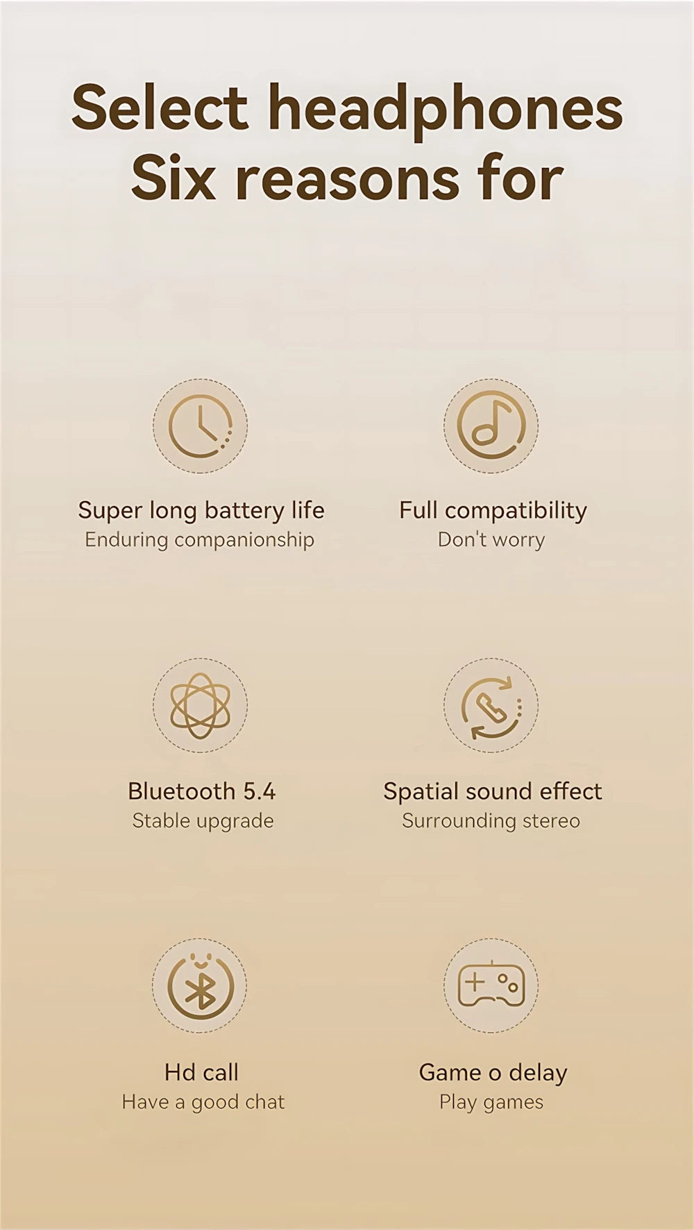 Wireless Headset Smart Comfortable Ear Buds