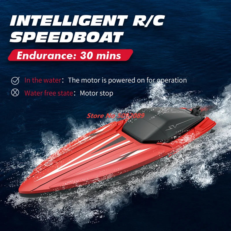 35CM Large RC Racing Boat Radio Control SpeedBoat 30Mins Driving RC Ship Boat Waterproof Toy Summer Water Gifts RC Toys