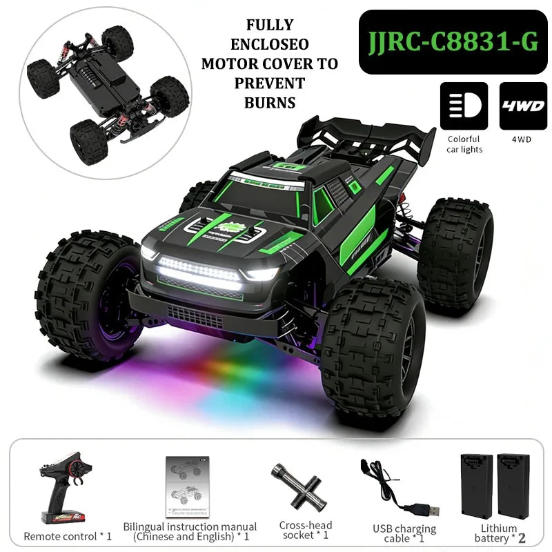 RC Car 1:14 Full Scale JJRC C8831 4WD High Speed Off Road Car Carbon Brush All-terrain Climbing Racing Drift Car Boy Gift SCY