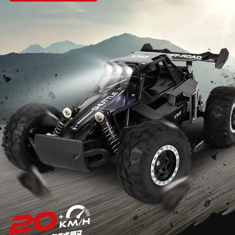 RC Car 1:16 2WD with LED Light 2.4G 20KM/H High Speed Off-Road Climbing Remote Control  Car